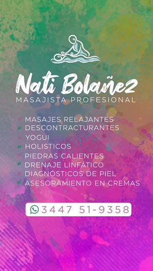 Nati Masajista Profesional!